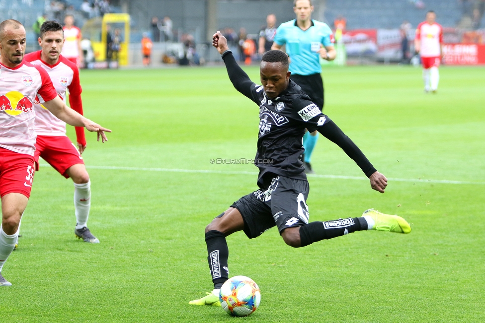 Sturm Graz - RB Salzburg
Oesterreichische Fussball Bundesliga, 31. Runde, SK Sturm Graz - FC RB Salzburg, Stadion Liebenau Graz, 19.05.2019. 

Foto zeigt Michael John Lema (Sturm)
