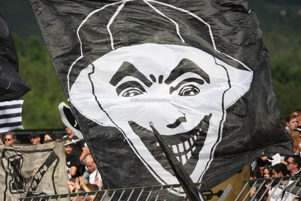 Wolfsberg - Sturm Graz
Oesterreichische Fussball Bundesliga, 32. Runde, Wolfsberger AC - SK Sturm Graz, Lavanttal Arena Wolfsberg, 26.05.2019. 

Foto zeigt Fans von Sturm
