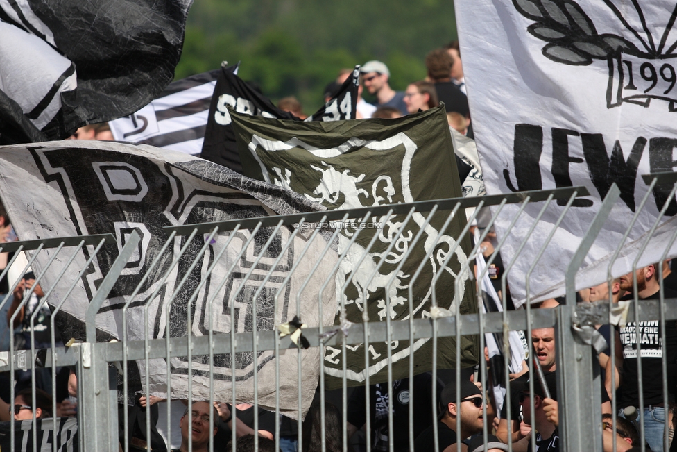 Wolfsberg - Sturm Graz
Oesterreichische Fussball Bundesliga, 32. Runde, Wolfsberger AC - SK Sturm Graz, Lavanttal Arena Wolfsberg, 26.05.2019. 

Foto zeigt Fans von Sturm
