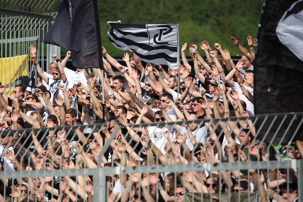 Wolfsberg - Sturm Graz
Oesterreichische Fussball Bundesliga, 32. Runde, Wolfsberger AC - SK Sturm Graz, Lavanttal Arena Wolfsberg, 26.05.2019. 

Foto zeigt Fans von Sturm
