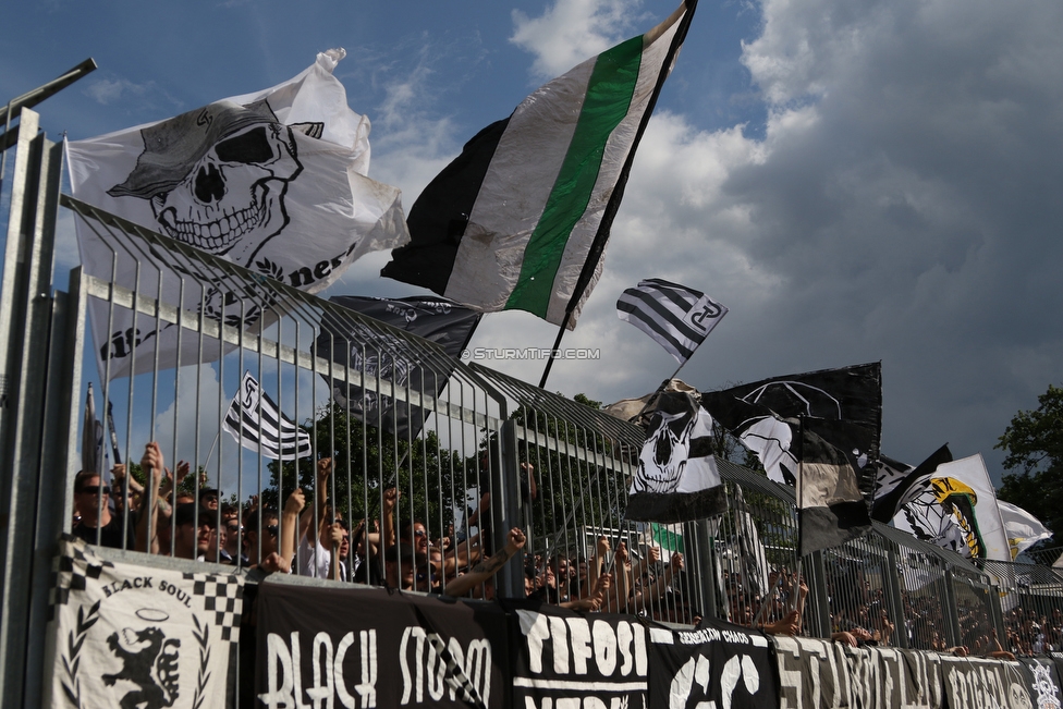 Wolfsberg - Sturm Graz
Oesterreichische Fussball Bundesliga, 32. Runde, Wolfsberger AC - SK Sturm Graz, Lavanttal Arena Wolfsberg, 26.05.2019. 

Foto zeigt Fans von Sturm
