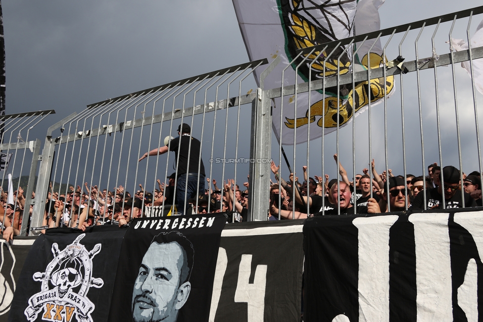 Wolfsberg - Sturm Graz
Oesterreichische Fussball Bundesliga, 32. Runde, Wolfsberger AC - SK Sturm Graz, Lavanttal Arena Wolfsberg, 26.05.2019. 

Foto zeigt Fans von Sturm
