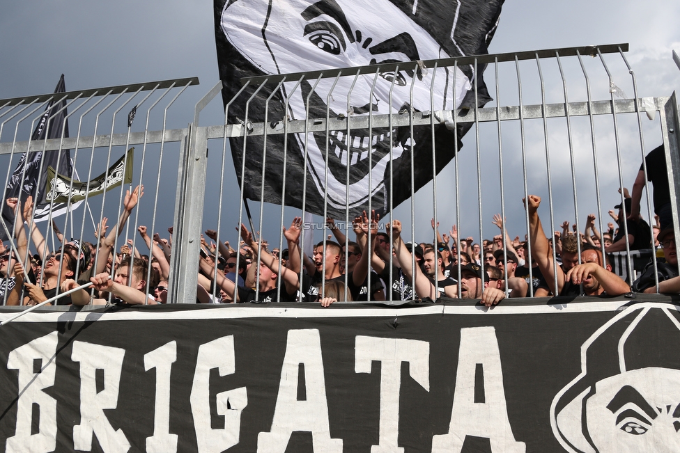 Wolfsberg - Sturm Graz
Oesterreichische Fussball Bundesliga, 32. Runde, Wolfsberger AC - SK Sturm Graz, Lavanttal Arena Wolfsberg, 26.05.2019. 

Foto zeigt Fans von Sturm
