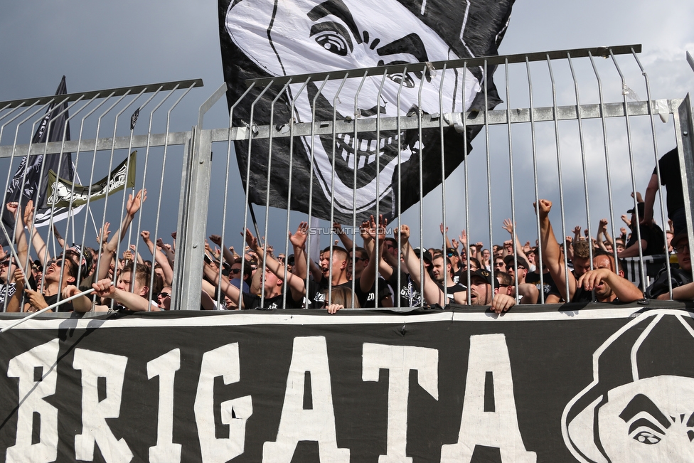 Wolfsberg - Sturm Graz
Oesterreichische Fussball Bundesliga, 32. Runde, Wolfsberger AC - SK Sturm Graz, Lavanttal Arena Wolfsberg, 26.05.2019. 

Foto zeigt Fans von Sturm
