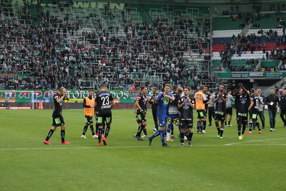 Rapid Wien - Sturm Graz
Oesterreichische Fussball Bundesliga, 34. Runde Europa League Play-Off, SK Rapid Wien - SK Sturm Graz, Weststadion Wien, 30.05.2019. 

Foto zeigt die Mannschaft von Sturm
