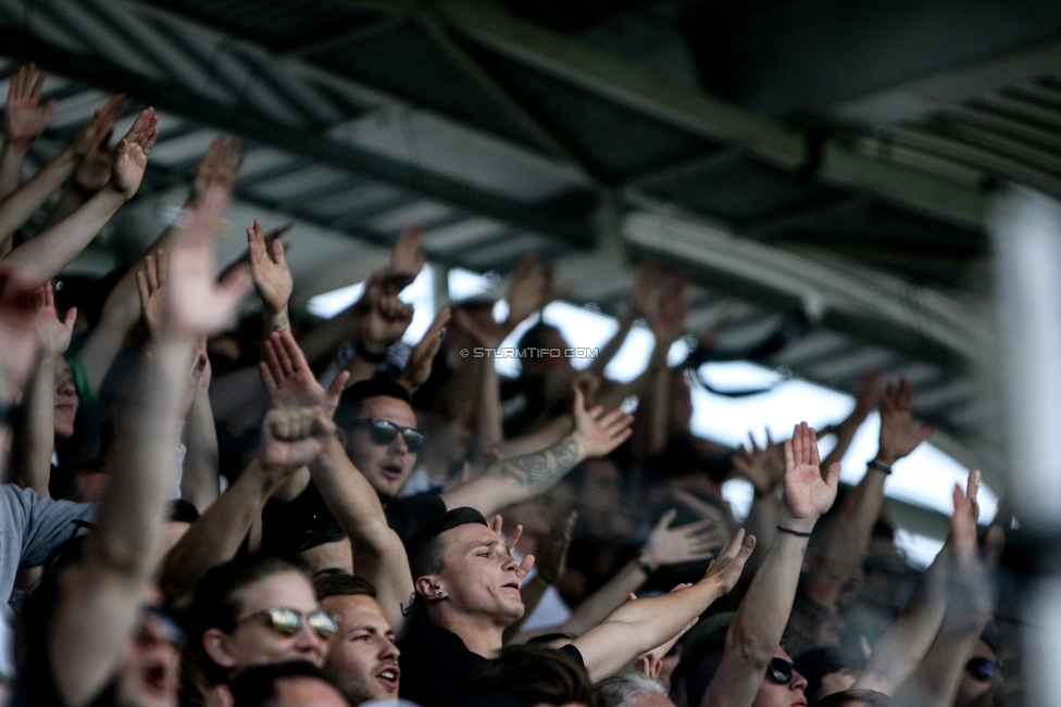 Sturm Graz - Rapid Wien
Oesterreichische Fussball Bundesliga, 35. Runde Europa League Play-Off, SK Sturm Graz - SK Rapid Wien, Stadion Liebenau Graz, 02.06.2019. 

Foto zeigt Fans von Sturm
