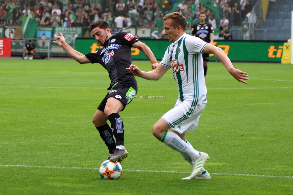 Sturm Graz - Rapid Wien
Oesterreichische Fussball Bundesliga, 35. Runde Europa League Play-Off, SK Sturm Graz - SK Rapid Wien, Stadion Liebenau Graz, 02.06.2019. 

Foto zeigt Otar Kiteishvili (Sturm)
