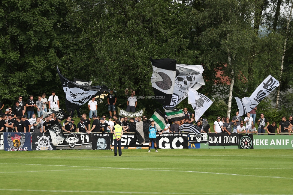 Anif - Sturm Graz
OEFB Cup, 1. Runde, USK Anif - SK Sturm Graz, Sportzentrum Anif, 19.07.2019. 

Foto zeigt Fans von Sturm
