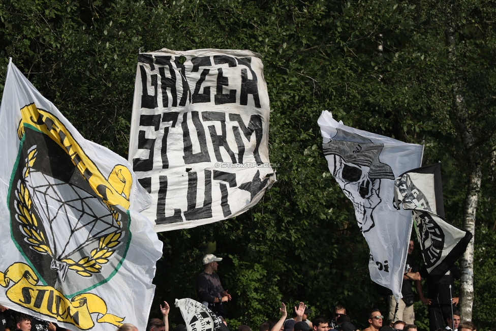 Anif - Sturm Graz
OEFB Cup, 1. Runde, USK Anif - SK Sturm Graz, Sportzentrum Anif, 19.07.2019. 

Foto zeigt Fans von Sturm
