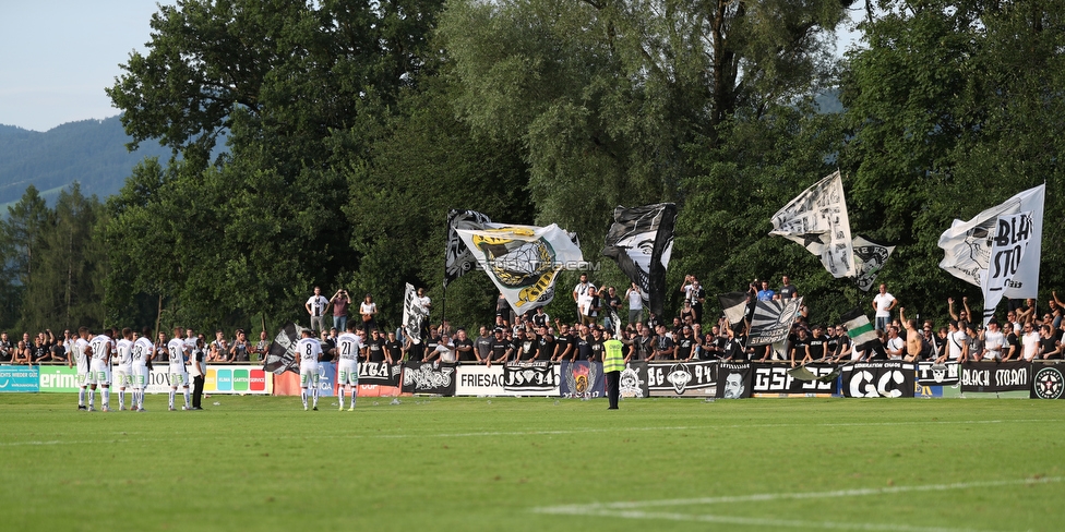 Anif - Sturm Graz
OEFB Cup, 1. Runde, USK Anif - SK Sturm Graz, Sportzentrum Anif, 19.07.2019. 

Foto zeigt Fans von Sturm
