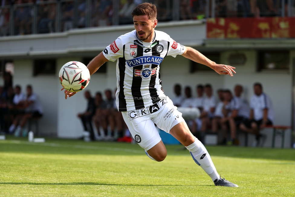 Anif - Sturm Graz
OEFB Cup, 1. Runde, USK Anif - SK Sturm Graz, Sportzentrum Anif, 19.07.2019. 

Foto zeigt Otar Kiteishvili (Sturm)
