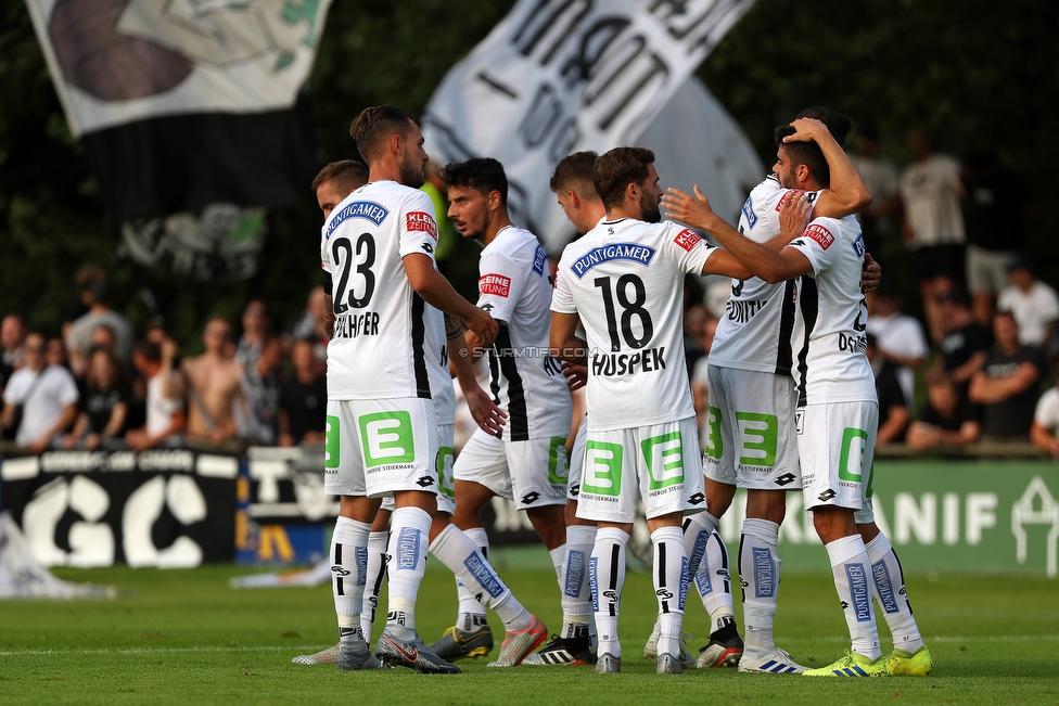 Anif - Sturm Graz
OEFB Cup, 1. Runde, USK Anif - SK Sturm Graz, Sportzentrum Anif, 19.07.2019. 

Foto zeigt die Mannschaft von Sturm
