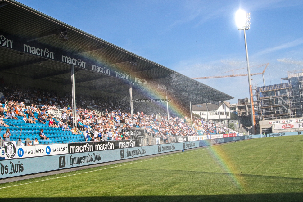 Haugesund - Sturm Graz
UEFA Europa League Qualifikation 2. Runde, FK Haugesund - SK Sturm Graz, Haugesund Stadion, 25.07.2019. 

Foto zeigt eine Innenansicht im Haugesund Stadion
