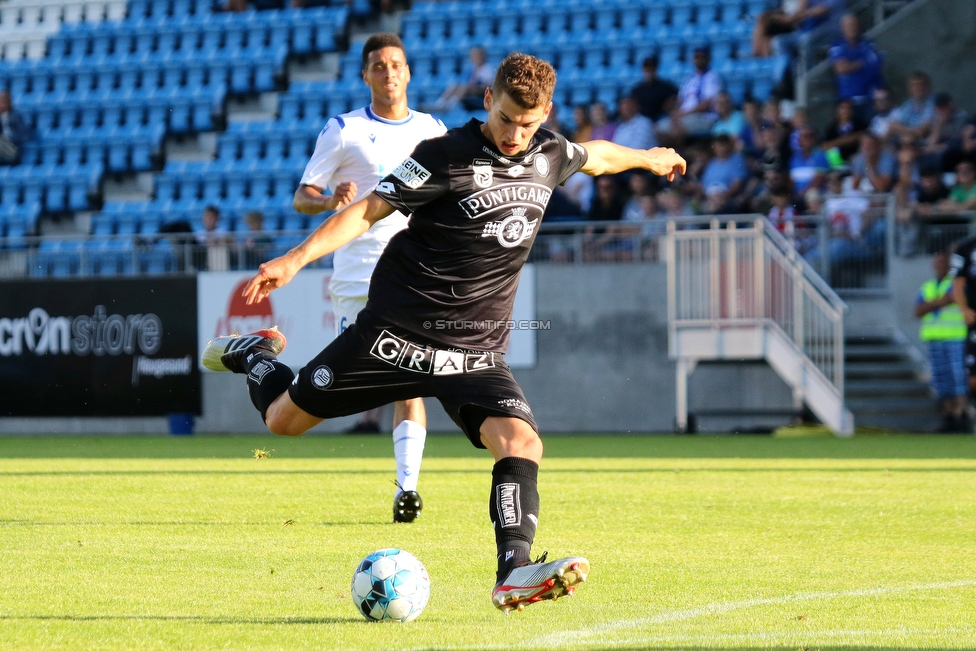 Haugesund - Sturm Graz
UEFA Europa League Qualifikation 2. Runde, FK Haugesund - SK Sturm Graz, Haugesund Stadion, 25.07.2019. 

Foto zeigt Ivan Ljubic (Sturm)
