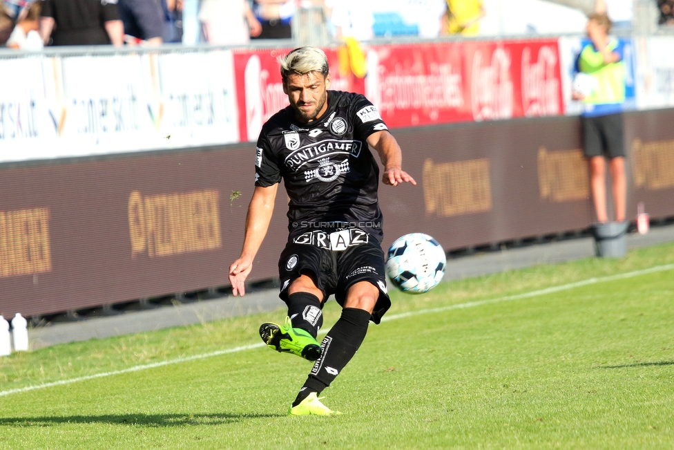 Haugesund - Sturm Graz
UEFA Europa League Qualifikation 2. Runde, FK Haugesund - SK Sturm Graz, Haugesund Stadion, 25.07.2019. 

Foto zeigt Emanuel Sakic (Sturm)
