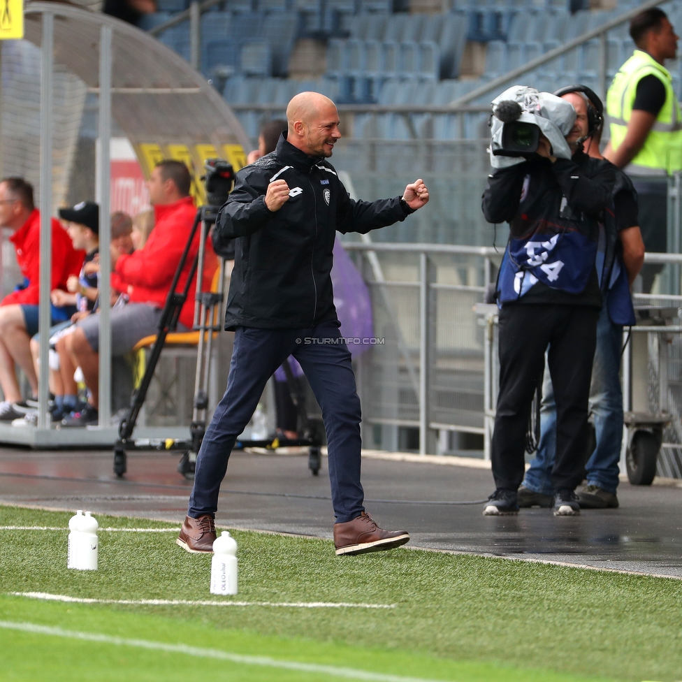 Oesterreichische Fussball Bundesliga, 1. Runde, SK Sturm Graz - SKN St. Poelten, Stadion Liebenau Graz, 28.07.2019. 

Foto zeigt Nestor El Maestro (Cheftrainer Sturm)
Schlüsselwörter: torjubel