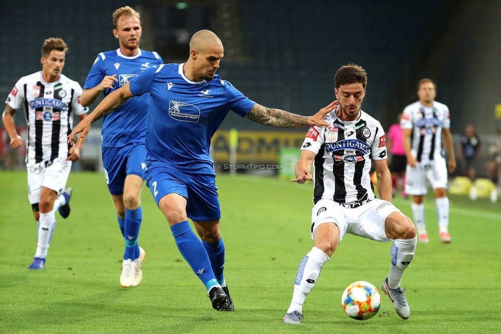 Sturm Graz - Haugesund
UEFA Europa League Qualifikation 2 Runde, SK Sturm Graz - FK Haugesund, Stadion Liebenau Graz, 01.08.2019. 

Foto zeigt Otar Kiteishvili (Sturm)
