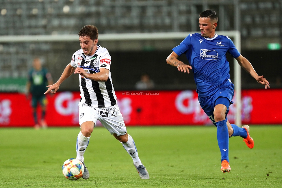 Sturm Graz - Haugesund
UEFA Europa League Qualifikation 2 Runde, SK Sturm Graz - FK Haugesund, Stadion Liebenau Graz, 01.08.2019. 

Foto zeigt Otar Kiteishvili (Sturm)
