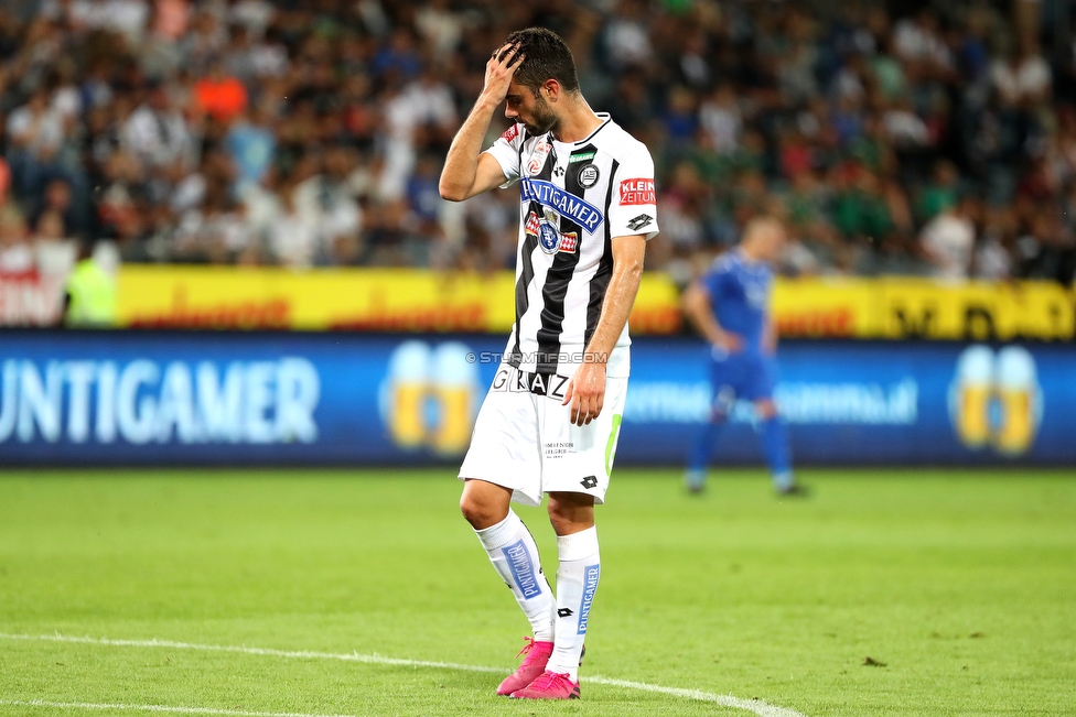 Sturm Graz - Haugesund
UEFA Europa League Qualifikation 2 Runde, SK Sturm Graz - FK Haugesund, Stadion Liebenau Graz, 01.08.2019. 

Foto zeigt Juan Dominguez (Sturm)
Schlüsselwörter: enttaeuschung