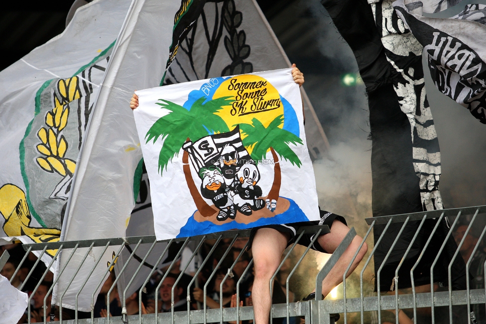 Wolfsberg - Sturm Graz
Oesterreichische Fussball Bundesliga, 2. Runde, Wolfsberger AC - SK Sturm Graz, Lavanttal Arena Wolfsberg, 04.08.2019. 

Foto zeigt Fans von Sturm
Schlüsselwörter: pyrotechnik