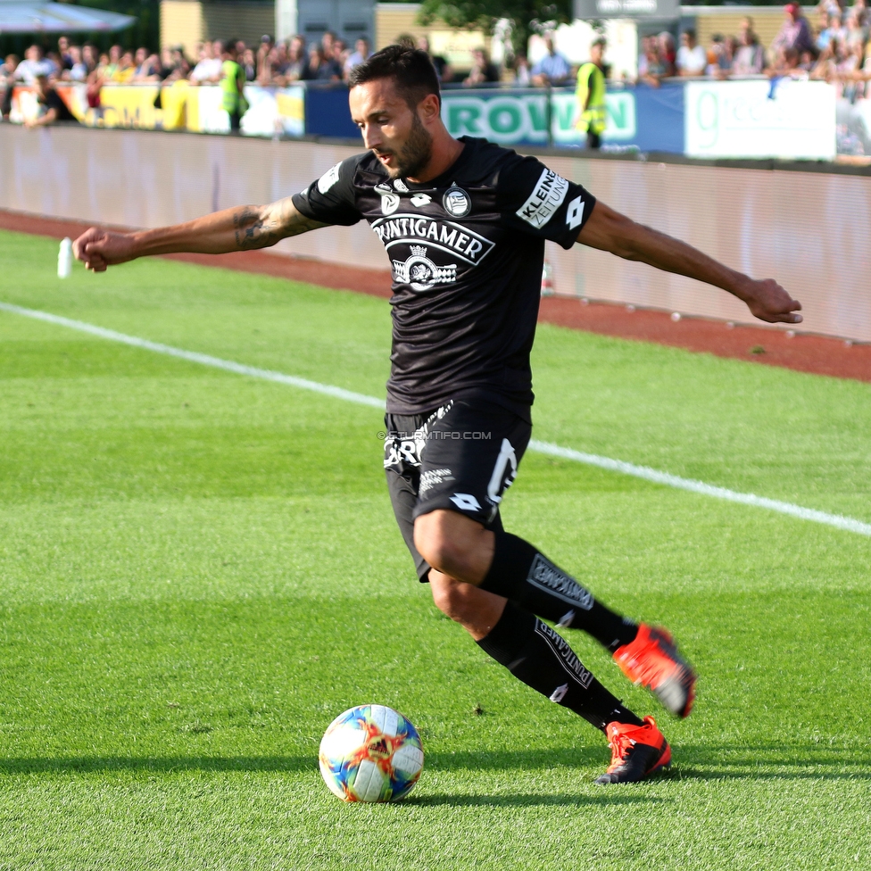 Wolfsberg - Sturm Graz
Oesterreichische Fussball Bundesliga, 2. Runde, Wolfsberger AC - SK Sturm Graz, Lavanttal Arena Wolfsberg, 04.08.2019. 

Foto zeigt Markus Pink (Sturm)
