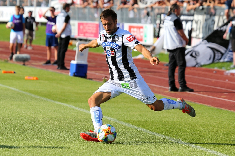 Hartberg - Sturm Graz
Oesterreichische Fussball Bundesliga, 3. Runde, TSV Hartberg - SK Sturm Graz, Stadion Hartberg, 1108.2019. 

Foto zeigt Thomas Schrammel (Sturm)
