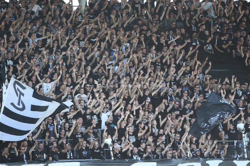 Sturm Graz - Rapid Wien
Oesterreichische Fussball Bundesliga, 4 Runde, SK Sturm Graz - SK Rapid Wien, Stadion Liebenau Graz, 18.08.2019. 

Foto zeigt Fans von Sturm
