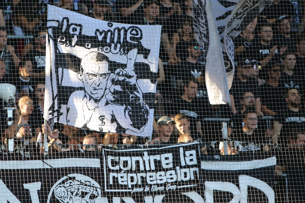 Sturm Graz - Rapid Wien
Oesterreichische Fussball Bundesliga, 4. Runde, SK Sturm Graz - SK Rapid Wien, Stadion Liebenau Graz, 18.08.2019. 

Foto zeigt Fans von Sturm
