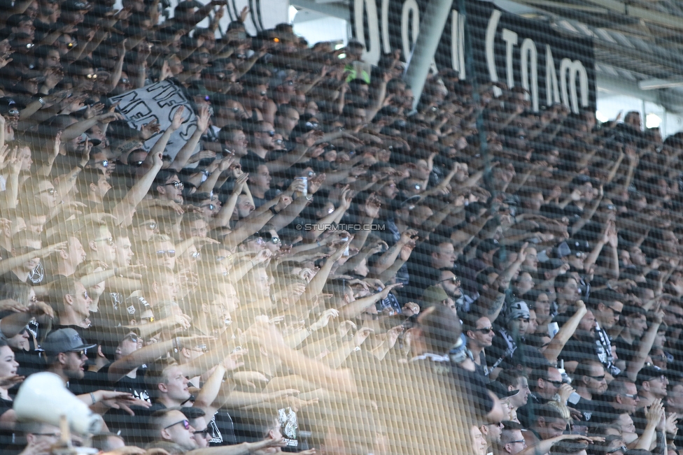 Sturm Graz - Rapid Wien
Oesterreichische Fussball Bundesliga, 4. Runde, SK Sturm Graz - SK Rapid Wien, Stadion Liebenau Graz, 18.08.2019. 

Foto zeigt Fans von Sturm
