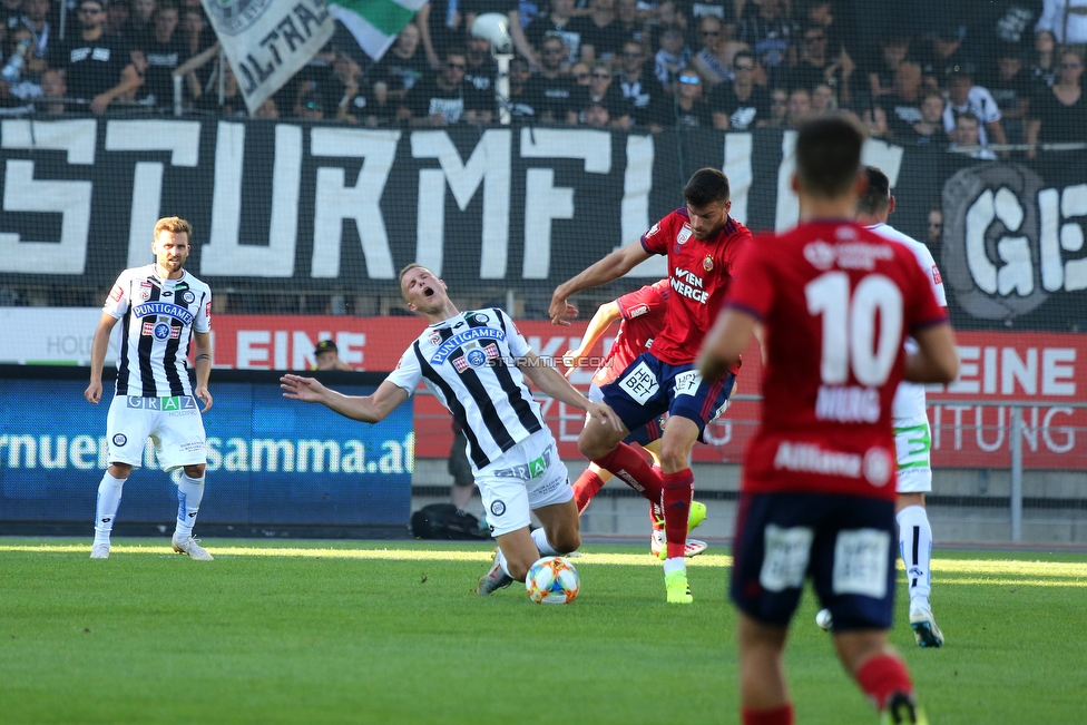 Sturm Graz - Rapid Wien
Oesterreichische Fussball Bundesliga, 4. Runde, SK Sturm Graz - SK Rapid Wien, Stadion Liebenau Graz, 18.08.2019. 

Foto zeigt Bekim Balaj (Sturm)
