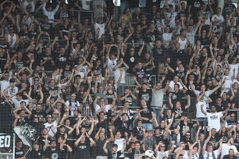 Sturm Graz - Tirol
Oesterreichische Fussball Bundesliga, 5. Runde, SK Sturm Graz - WSG Tirol, Stadion Liebenau Graz, 25.08.2019. 

Foto zeigt Fans von Sturm
