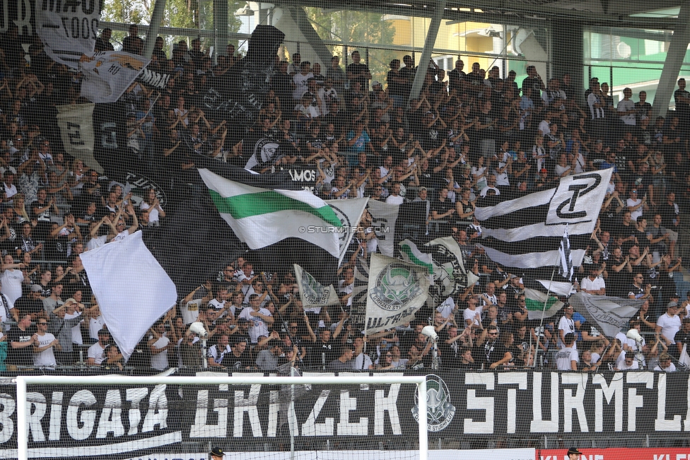 Sturm Graz - Tirol
Oesterreichische Fussball Bundesliga, 5. Runde, SK Sturm Graz - WSG Tirol, Stadion Liebenau Graz, 25.08.2019. 

Foto zeigt Fans von Sturm
