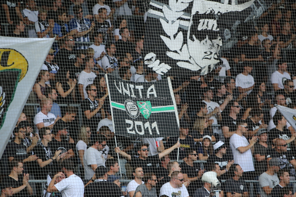 Sturm Graz - Tirol
Oesterreichische Fussball Bundesliga, 5. Runde, SK Sturm Graz - WSG Tirol, Stadion Liebenau Graz, 25.08.2019. 

Foto zeigt Fans von Sturm
