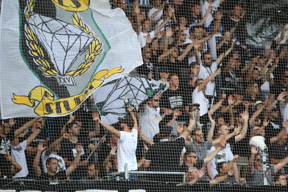 Sturm Graz - Tirol
Oesterreichische Fussball Bundesliga, 5. Runde, SK Sturm Graz - WSG Tirol, Stadion Liebenau Graz, 25.08.2019. 

Foto zeigt Fans von Sturm
