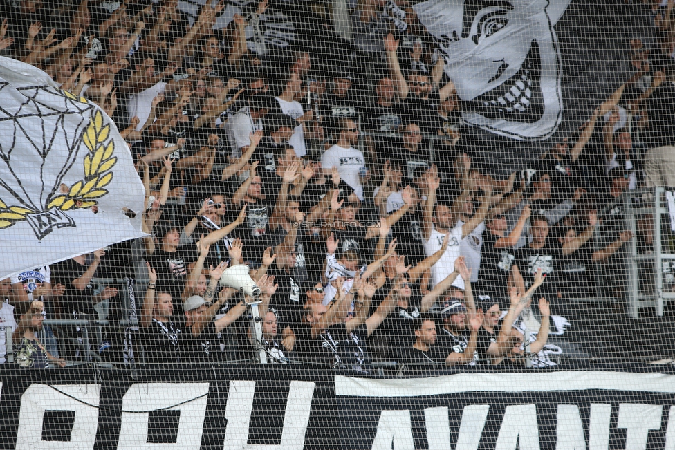 Sturm Graz - Tirol
Oesterreichische Fussball Bundesliga, 5. Runde, SK Sturm Graz - WSG Tirol, Stadion Liebenau Graz, 25.08.2019. 

Foto zeigt Fans von Sturm
