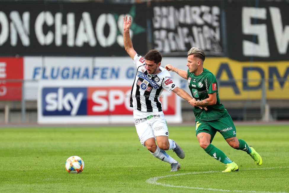 Sturm Graz - Tirol
Oesterreichische Fussball Bundesliga, 5. Runde, SK Sturm Graz - WSG Tirol, Stadion Liebenau Graz, 25.08.2019. 

Foto zeigt Otar Kiteishvili (Sturm)
