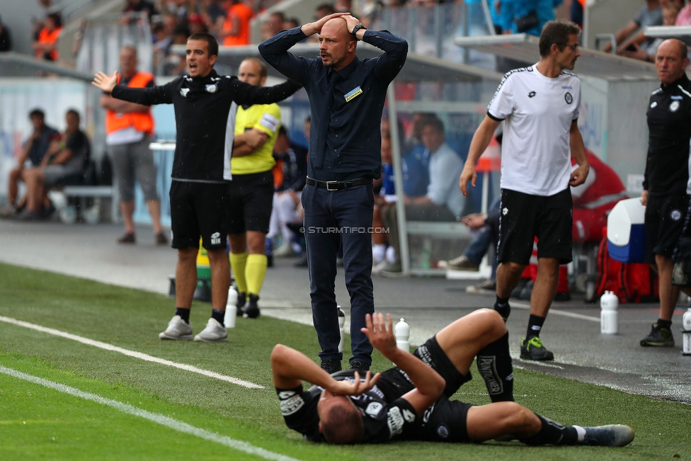 Altach - Sturm Graz
Oesterreichische Fussball Bundesliga, 6. Runde, SCR Altach - SK Sturm Graz, Stadion Schnabelholz Altach, 01.09.2019. 

Foto zeigt Nestor El Maestro (Cheftrainer Sturm)
