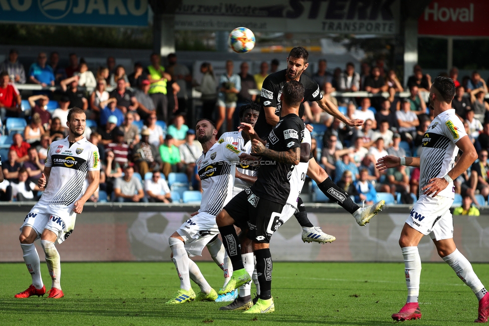 Altach - Sturm Graz
Oesterreichische Fussball Bundesliga, 6. Runde, SCR Altach - SK Sturm Graz, Stadion Schnabelholz Altach, 01.09.2019. 

Foto zeigt Anastasios Avlonitis (Sturm)
Schlüsselwörter: kopfball