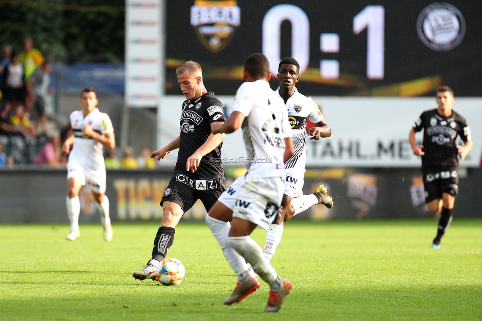 Altach - Sturm Graz
Oesterreichische Fussball Bundesliga, 6. Runde, SCR Altach - SK Sturm Graz, Stadion Schnabelholz Altach, 01.09.2019. 

Foto zeigt Bekim Balaj (Sturm)
