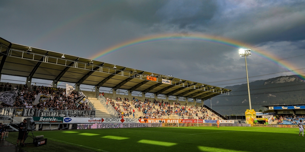 Altach - Sturm Graz
Oesterreichische Fussball Bundesliga, 6. Runde, SCR Altach - SK Sturm Graz, Stadion Schnabelholz Altach, 01.09.2019. 

Foto zeigt eine Innenansicht im Stadion Schnabelholz
