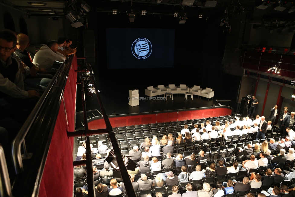 Sturm Leitbild Praesentation
SK Sturm Graz Leitbild Praesentation, Orpheum Graz, 11.09.2019.

Foto zeigt eine Innenansicht im Orpheum
