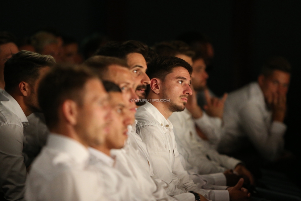 Sturm Leitbild Praesentation
SK Sturm Graz Leitbild Praesentation, Orpheum Graz, 11.09.2019.

Foto zeigt Otar Kiteishvili (Sturm)
