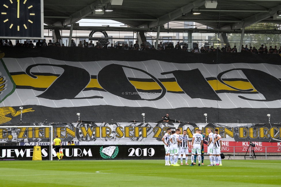 Sturm Graz - LASK
Oesterreichische Fussball Bundesliga, 7. Runde, SK Sturm Graz - LASK, Stadion Liebenau Graz, 14.09.2019. 

Foto zeigt Fans von Sturm mit einer Choreografie
Schlüsselwörter: jewels