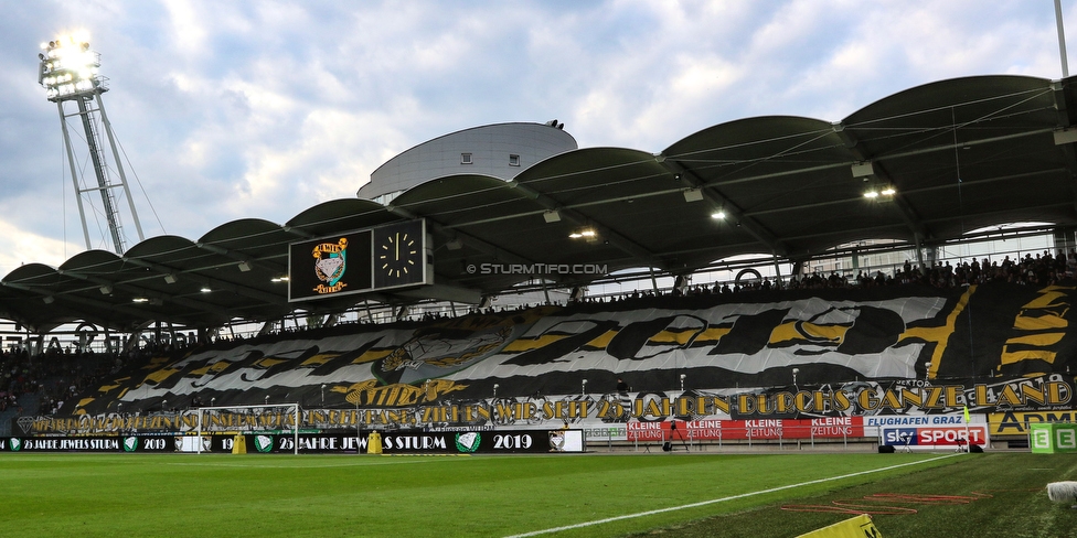 Sturm Graz - LASK
Oesterreichische Fussball Bundesliga, 7. Runde, SK Sturm Graz - LASK, Stadion Liebenau Graz, 14.09.2019. 

Foto zeigt Fans von Sturm mit einer Choreografie
Schlüsselwörter: jewels