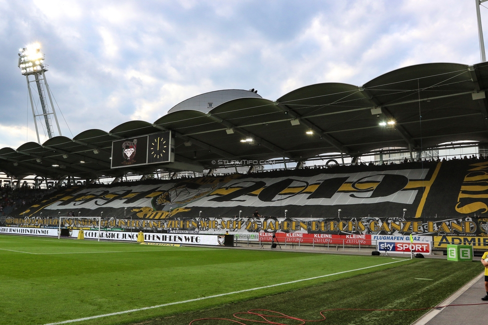 Sturm Graz - LASK
Oesterreichische Fussball Bundesliga, 7. Runde, SK Sturm Graz - LASK, Stadion Liebenau Graz, 14.09.2019. 

Foto zeigt Fans von Sturm mit einer Choreografie
Schlüsselwörter: jewels