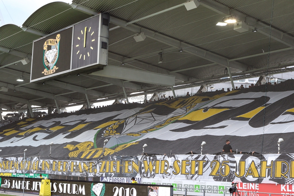 Sturm Graz - LASK
Oesterreichische Fussball Bundesliga, 7. Runde, SK Sturm Graz - LASK, Stadion Liebenau Graz, 14.09.2019. 

Foto zeigt Fans von Sturm mit einer Choreografie
Schlüsselwörter: jewels