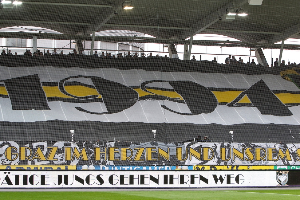 Sturm Graz - LASK
Oesterreichische Fussball Bundesliga, 7. Runde, SK Sturm Graz - LASK, Stadion Liebenau Graz, 14.09.2019. 

Foto zeigt Fans von Sturm mit einer Choreografie
Schlüsselwörter: jewels