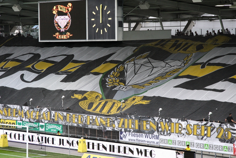 Sturm Graz - LASK
Oesterreichische Fussball Bundesliga, 7. Runde, SK Sturm Graz - LASK, Stadion Liebenau Graz, 14.09.2019. 

Foto zeigt Fans von Sturm mit einer Choreografie
Schlüsselwörter: jewels