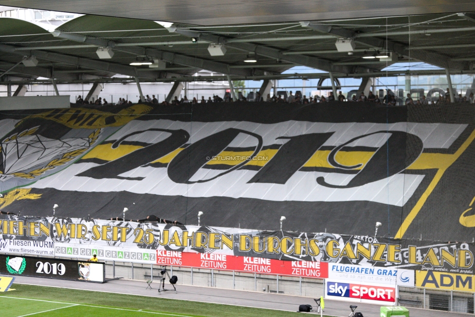 Sturm Graz - LASK
Oesterreichische Fussball Bundesliga, 7. Runde, SK Sturm Graz - LASK, Stadion Liebenau Graz, 14.09.2019. 

Foto zeigt Fans von Sturm mit einer Choreografie
Schlüsselwörter: jewels