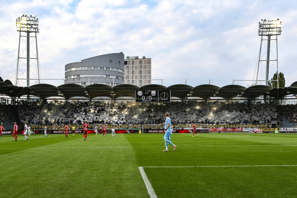 Sturm Graz - LASK
Oesterreichische Fussball Bundesliga, 7. Runde, SK Sturm Graz - LASK, Stadion Liebenau Graz, 14.09.2019. 

Foto zeigt Fans von Sturm mit einer Choreografie
Schlüsselwörter: jewels